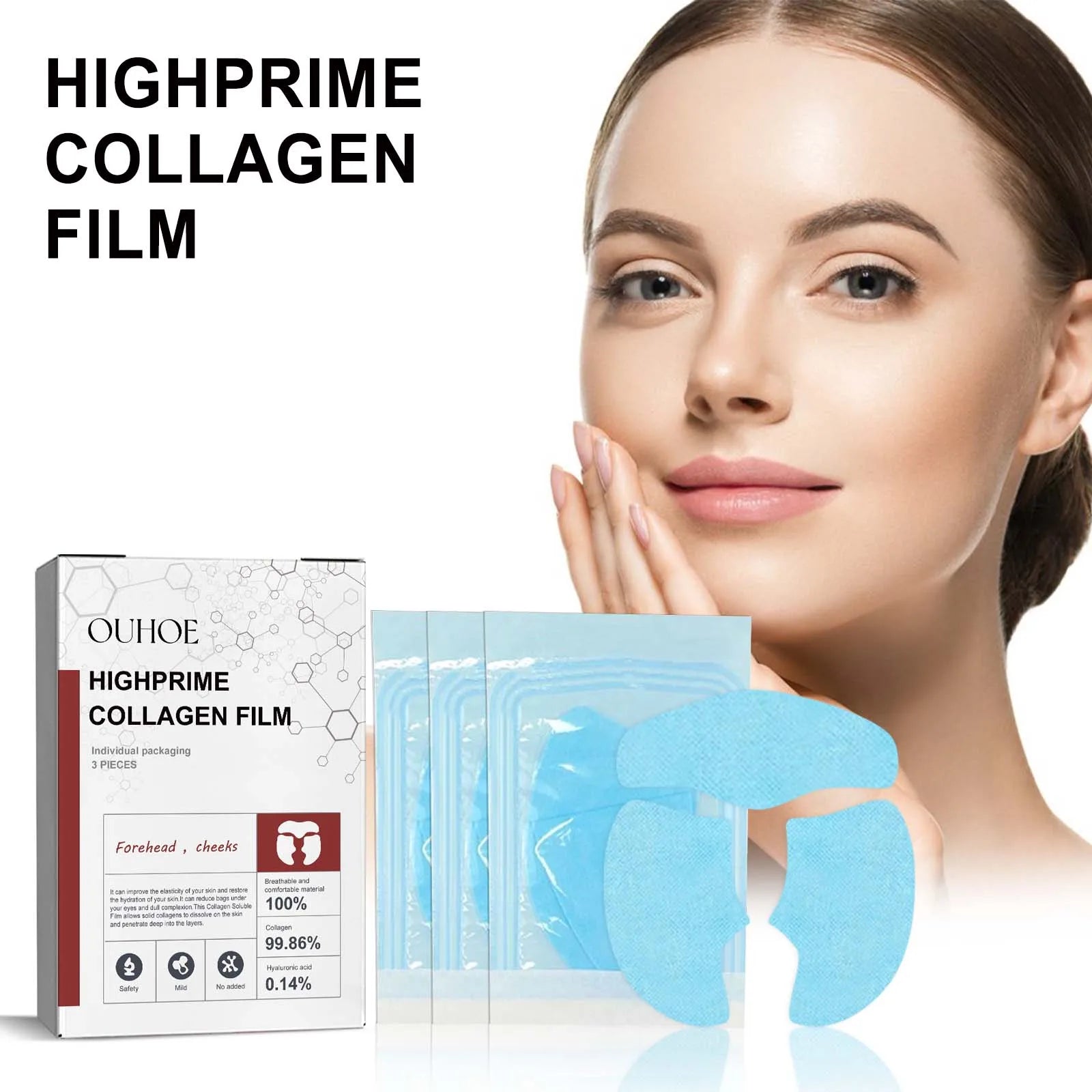 Collagen Membrane Facial Mask – Anti-Aging Skin Tightening Set Collagen Face Mask Zpaxo