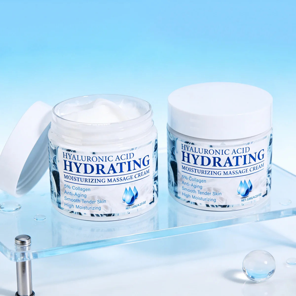 120g Hyaluronic Acid & Collagen Deep Moisturizing Face Cream Face Moisturizing Cream Zpaxo