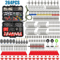 264-Piece Fishing Tackle Set – Hooks, Sinkers, Swivels & Snaps Fishing Tackle Kit Zpaxo LSKIT-264