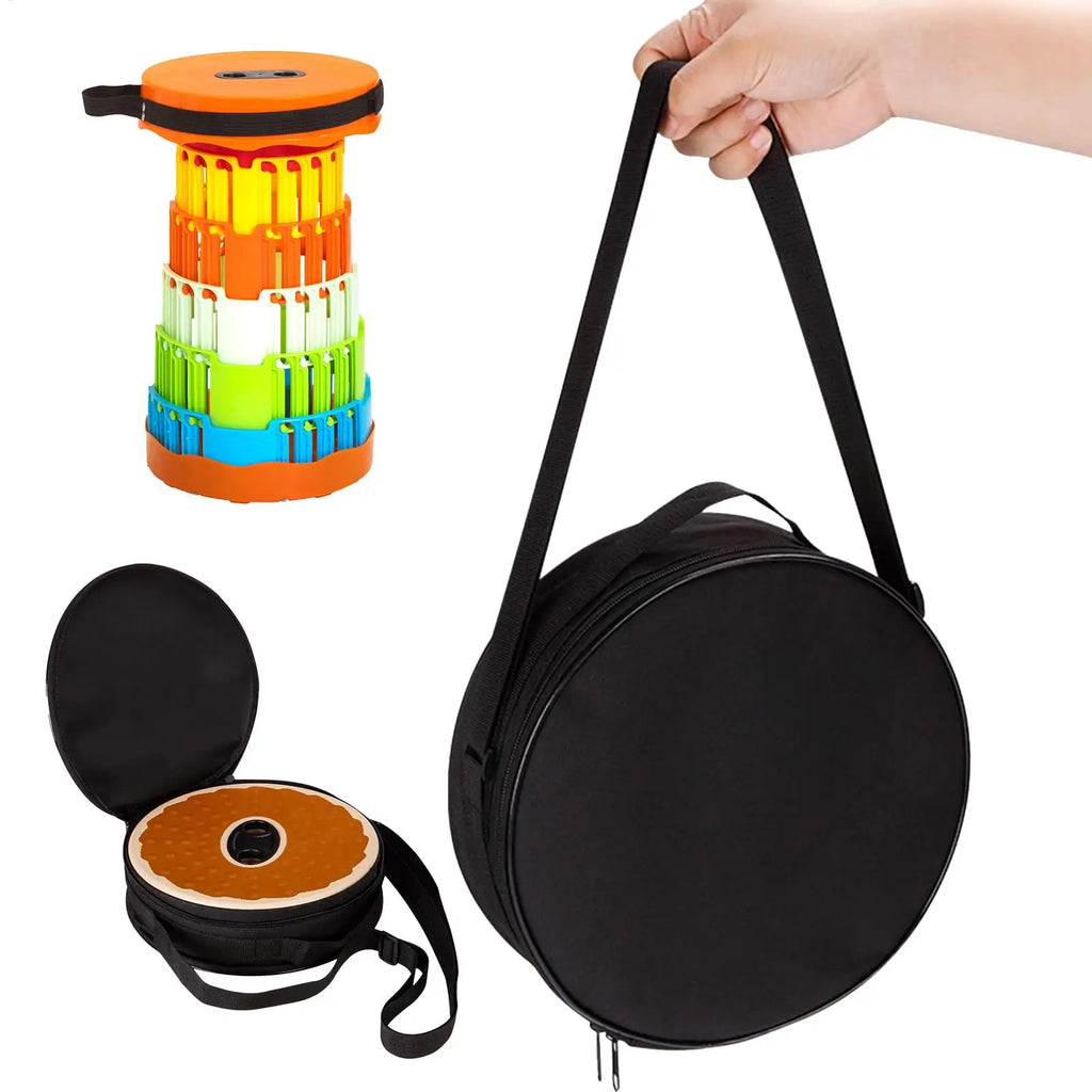 Carry Case Folding Stool Round Pouch Shoulder Strap Foldable Bag