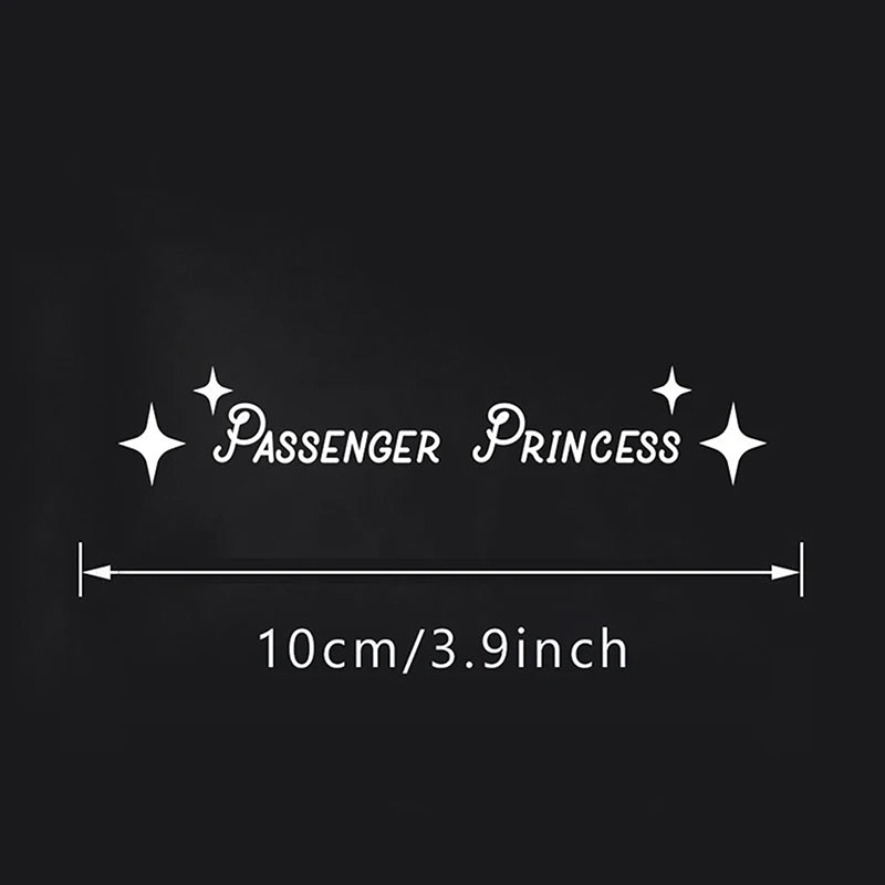 Princess Vinyl Car Sticker – Cute Passenger Princess Decal