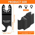 10pcs Oscillating Multi Tool Hook Knife Blade Multitool Saw Blades for Cutting Soft Materials Roofing Shingles PVC Floor Carpet Zpaxo 10pcs Multipurpose Cutting