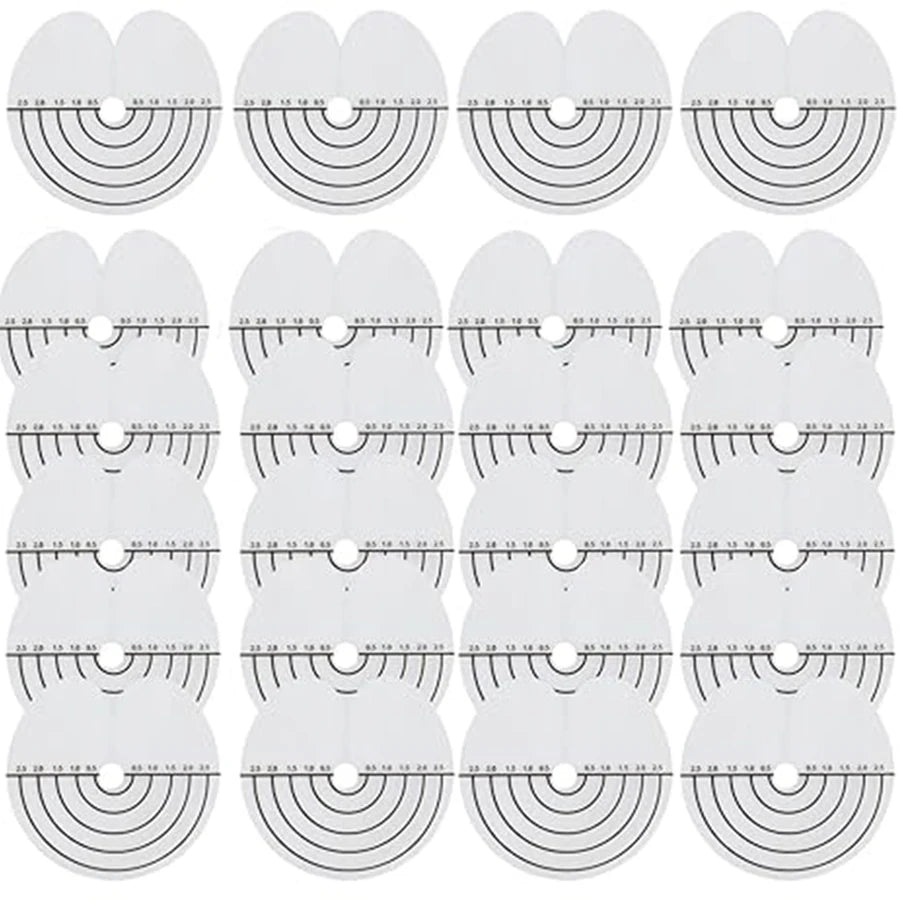 10- Heat Shield Guards Hair Extensions Clear PVC Scale Single Hole