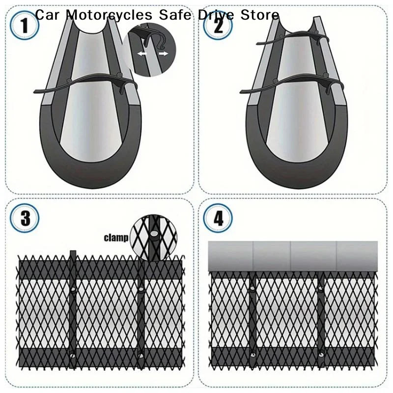 Gutter Guard Mesh Roll 10 Hooks Plastic Leaffilter Bird Blocker Net