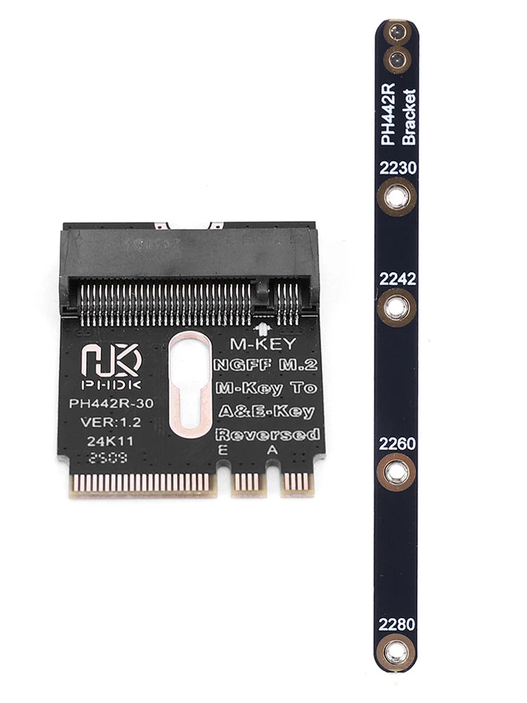 M 2 A+e NVME SSD Adapter E Key PCIE 4 0 Riser Card NGFF A+e-key Male