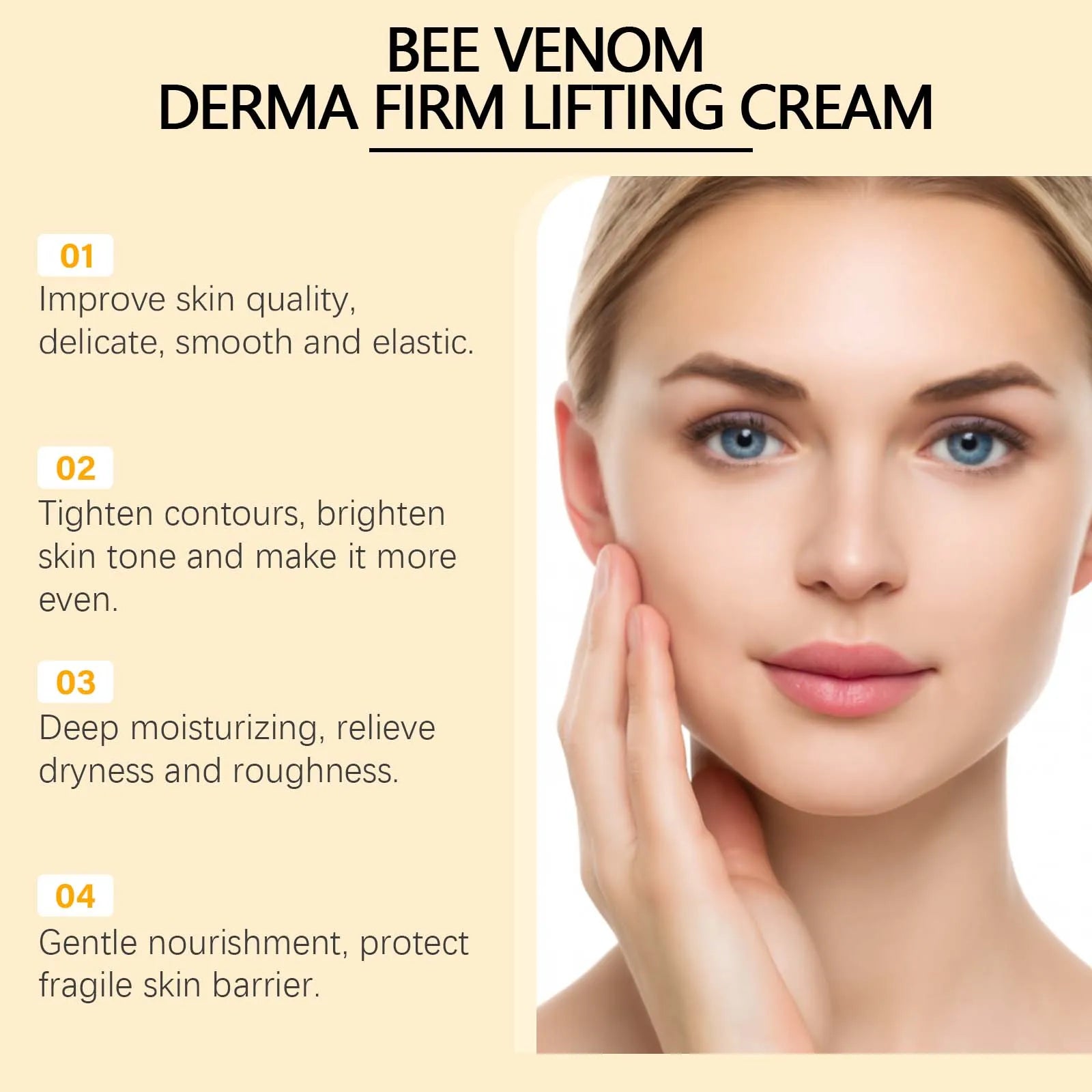 OceAura Bee Venom Firm Lifting Cream Face & Body 100g Firming Face Cream Zpaxo