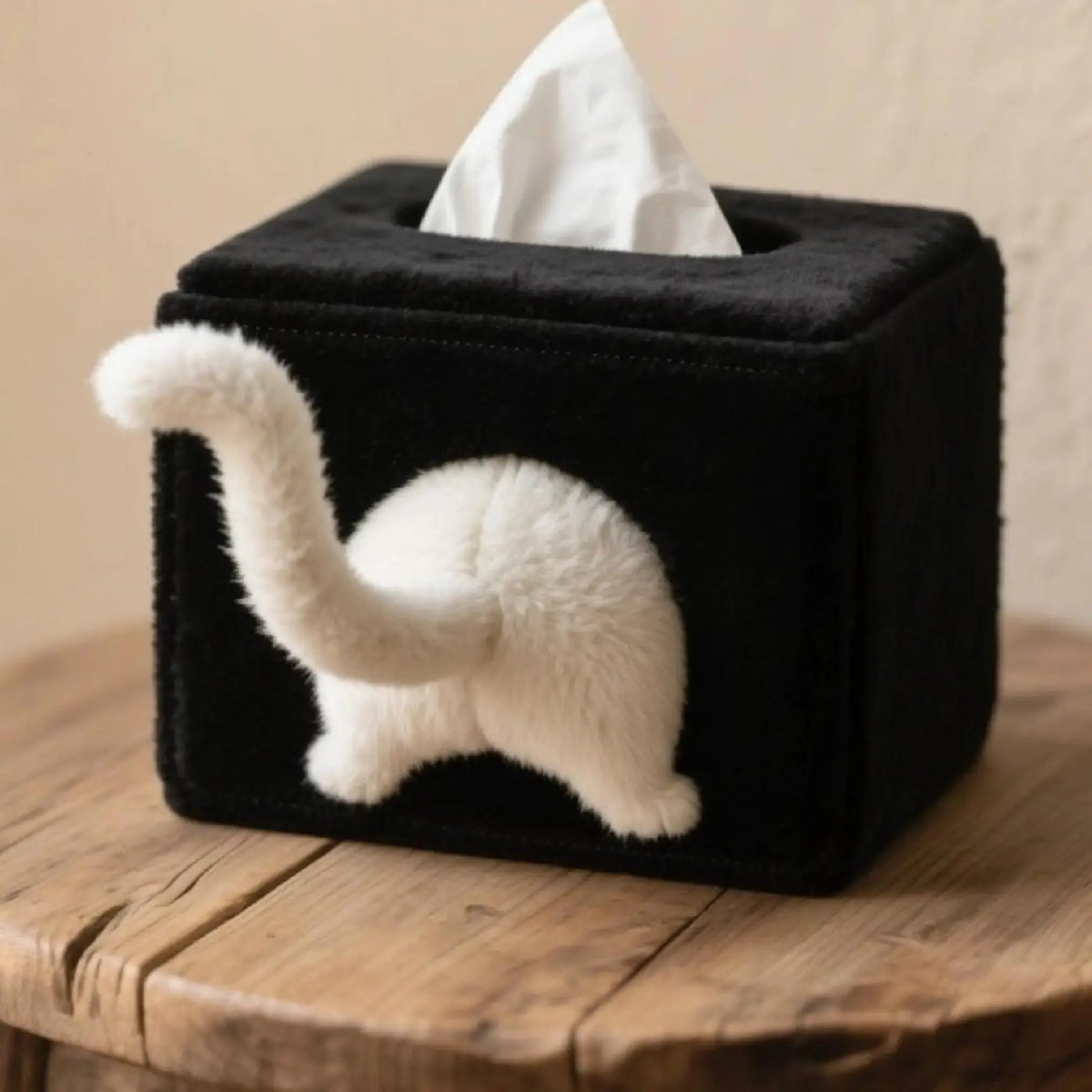 Cute and mischievous kitten tissue box napkin box creative plush niche doll box decoration and storage Zpaxo kitten