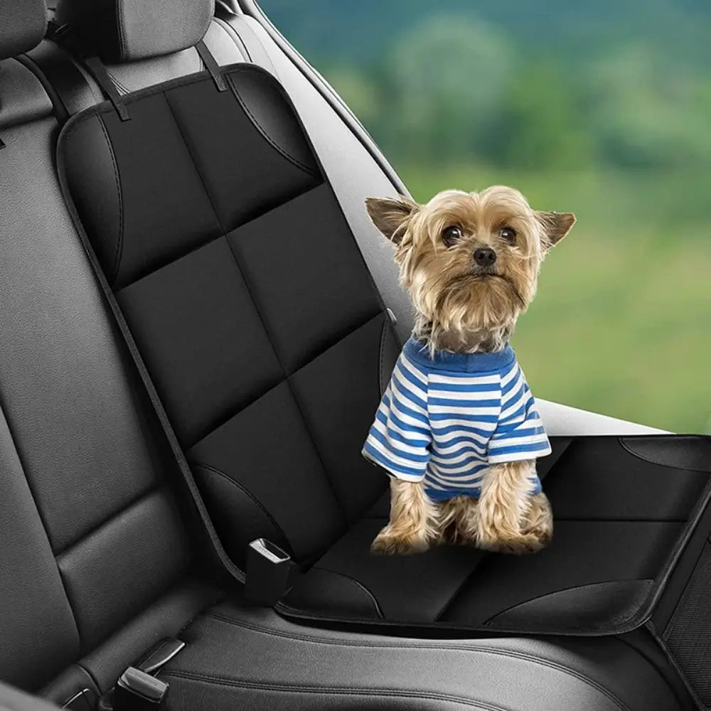 Waterproof Car Seat Protector Thick Pad Back Mesh Storage Pockets Zpaxo