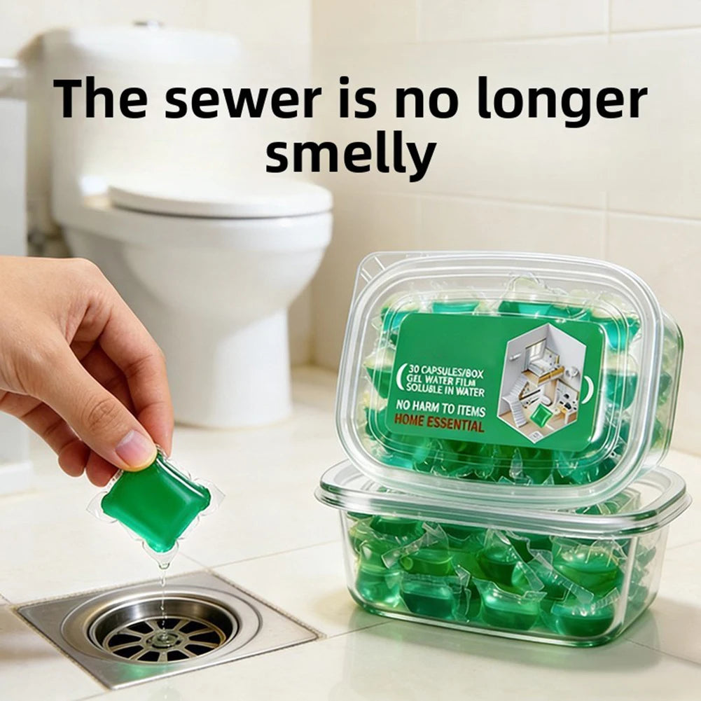 Odor Removal Sewer Cleaner Scented Gel Airs Freshener Sinks Drains