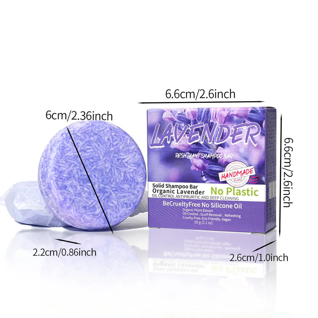 Provence Lavender Solid Shampoo Bar & Cleansing Soap – Handmade Solid Shampoo Bar Zpaxo