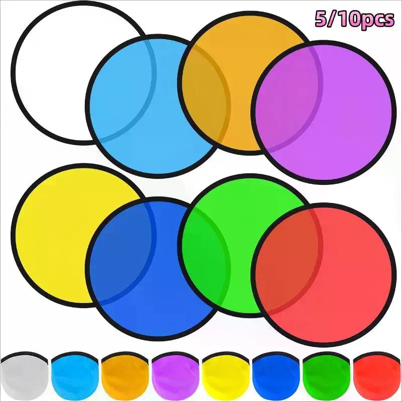 5 Multifunctional Foldable Hand Fan Portable Pocket 1 Flying Disc Zpaxo