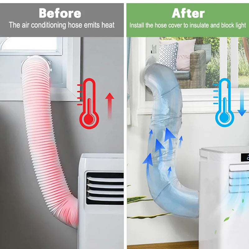 Portable Air Conditioning Hose Cover Universal Insulation Dustproof