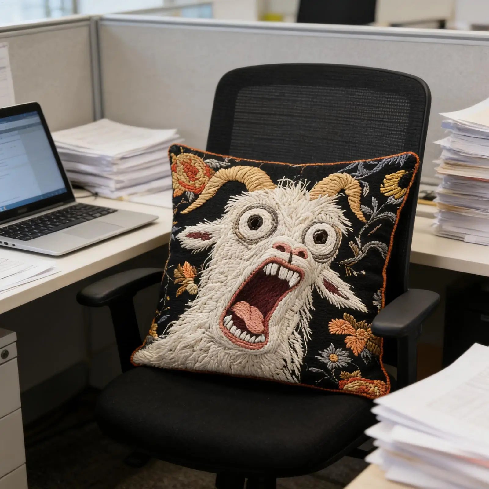 Screaming Goat Pillow Cover Soft Protector Decorative Throw Case