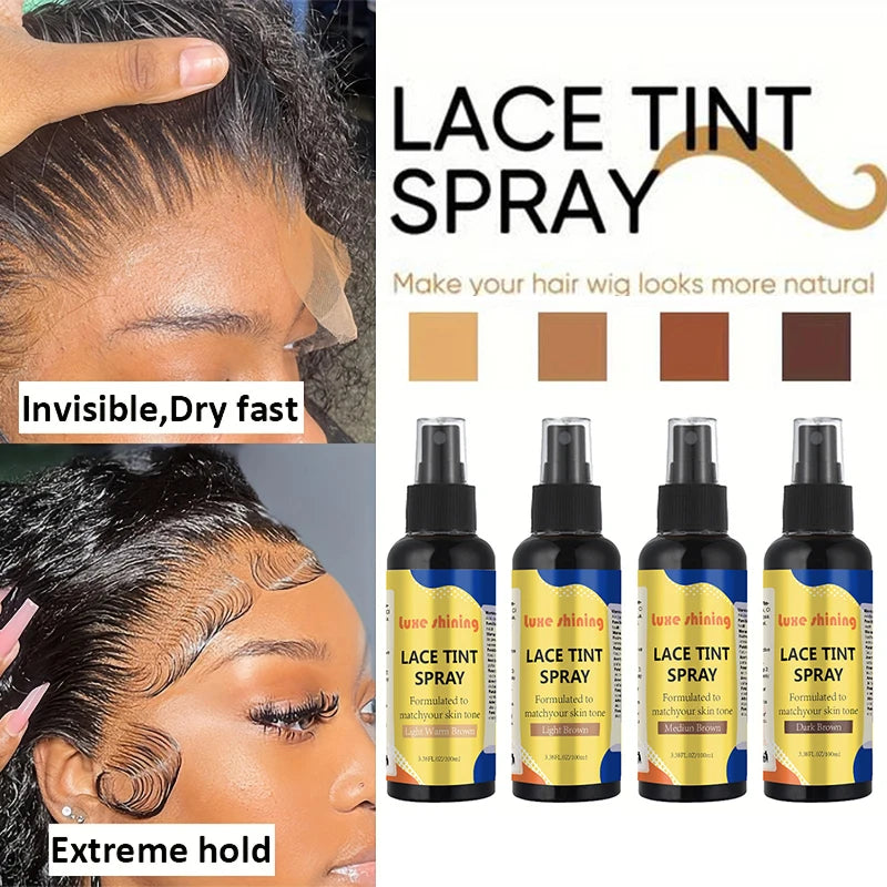 100ml Lace Melting Spray And Holding Spray,Extreme Hold Melting Spray For Lace Wigs,Glueless,Wig Melting Spray & Hair Adhesive Zpaxo