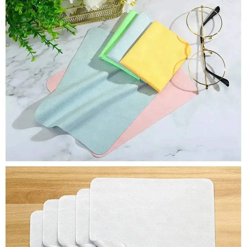 Microfiber Lens Cleaning Cloths – Chamois Glasses Wipes 5/10/30pk