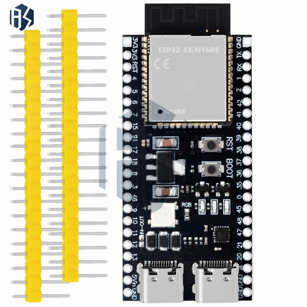 ESP32-S3-Dev-KitC-1 ESP32-S3 WiFi Bluetooth-compatible BLE 5.0 Mesh Development Board ESP32 Wireless Module for Zpaxo