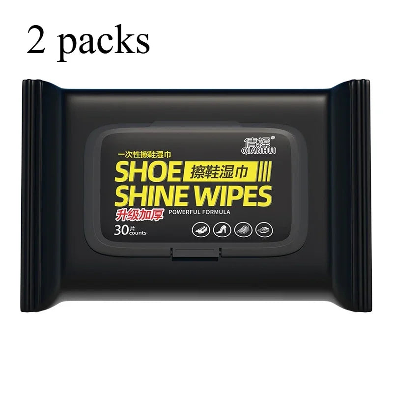 12-60Pcs Disposable Shoes Clean Wipes Portable White Shoes Cleaning Care Wipes Sneakers Cleaning Quick Wet Wipe VIE LENTE Zpaxo 30 sheets 2 packs