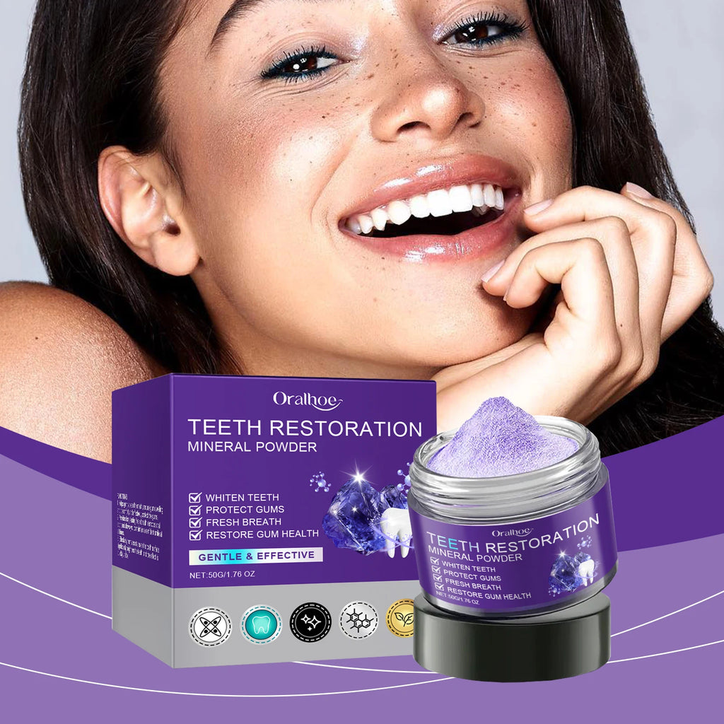 Oralhoe Purple Mineral Whitening Toothpaste – Stain Remover Whitening Toothpaste Zpaxo