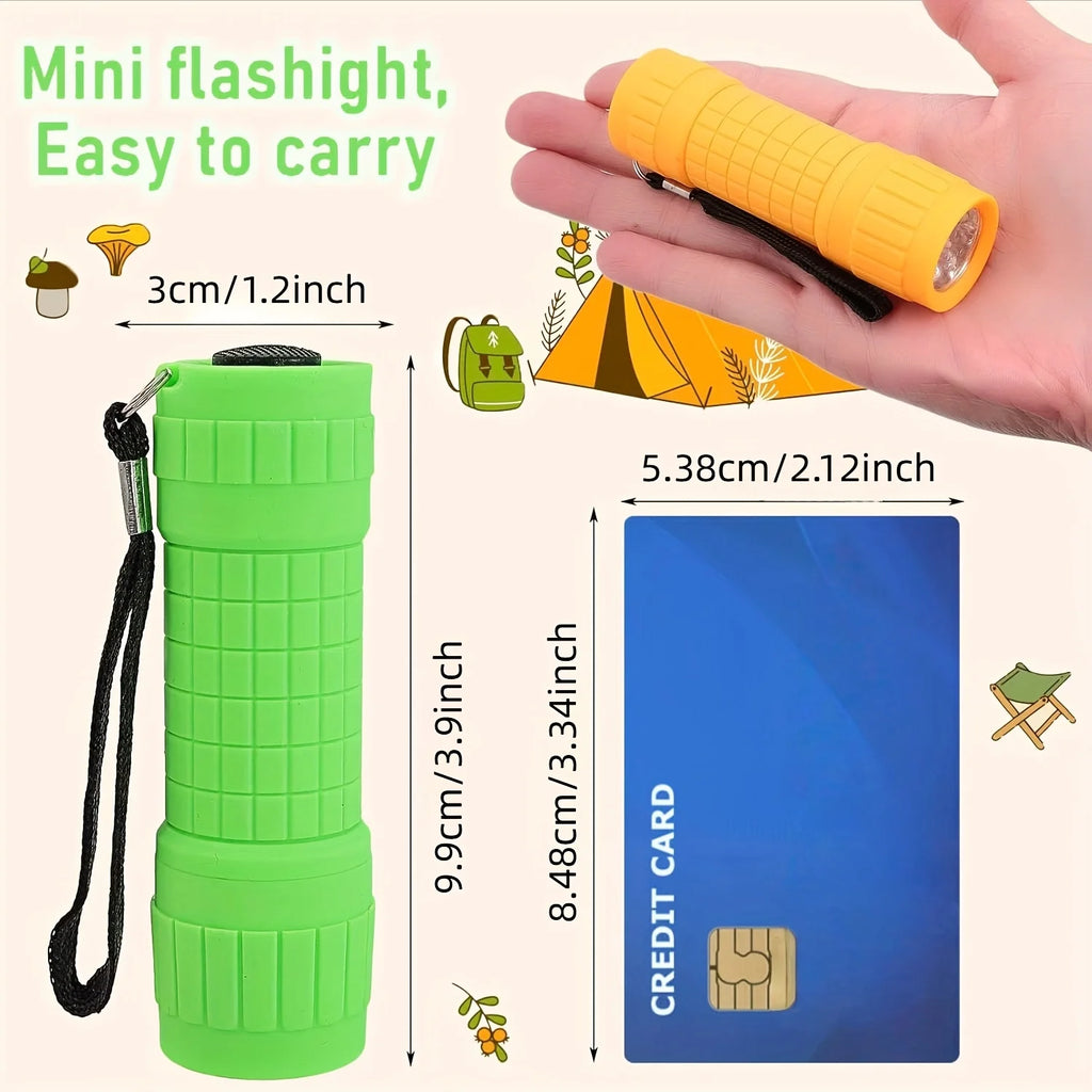 Mini Portable LED Handheld Flashlight Flash Light Battery Hunting Zpaxo