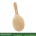 BOOMSLIFE Custom Soft Boar Bristle Hair Brush Wood Bamboo Comb for Hair Women Scalp Massage Detangle Brush Barber Accessories Zpaxo big size China Mainland