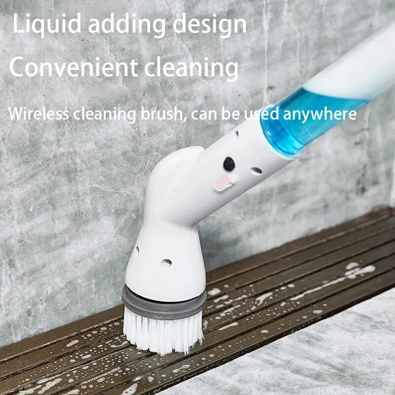 Multifunctional Electric Cleaning Brush USB Charging Bathroom Wash Brush Kitchen Cleaning Tool Household Cleaning Brush Zpaxo