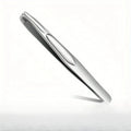 Premium Round Head Tweezers for Eyebrow & Facial Hair Removal Seamless Clips Short Hair Precision Beard Clip Zpaxo Silvery 1pcs