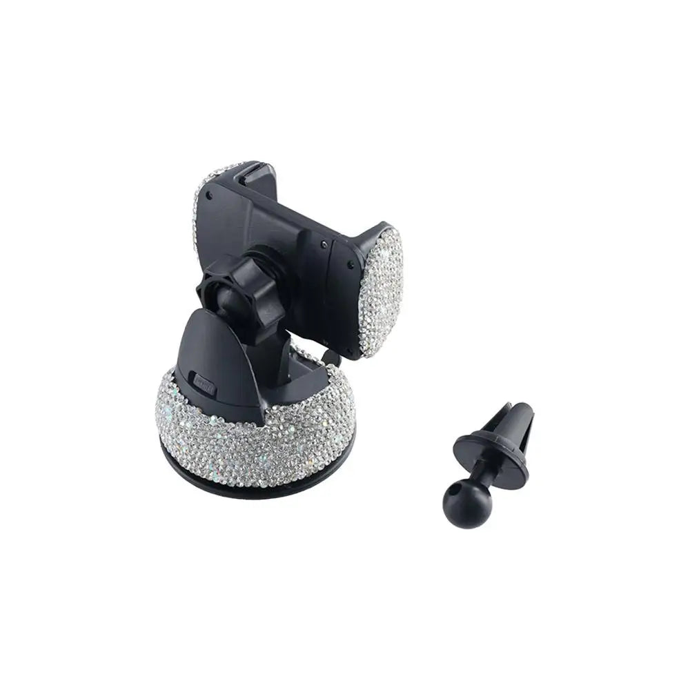 Air Vent Clip Windshield Phone Holder Bling Crystal Dashboard Mounts Zpaxo