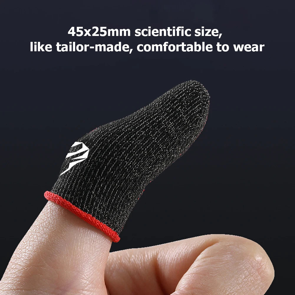 1 Pair Gaming Finger Sleeve for PUBG Breathable Sweatproof Fingertip Cover Cots Zpaxo