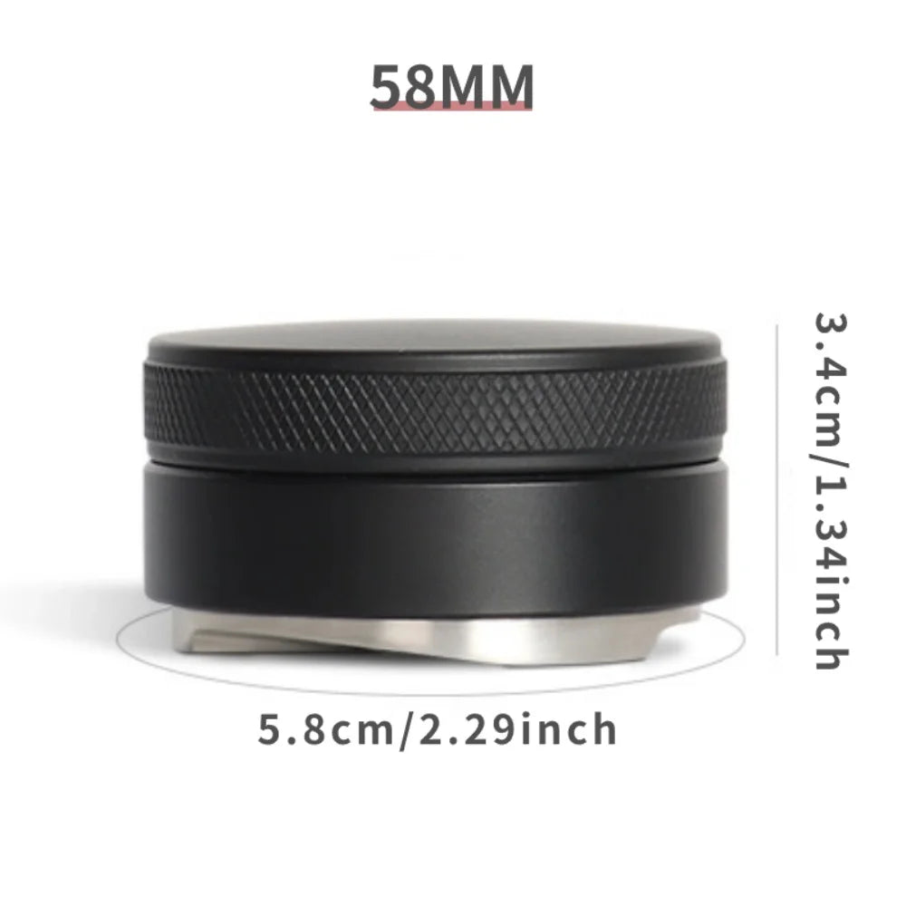 51/53/58mm Espresso Coffee Distributor – Aluminum Alloy, Black