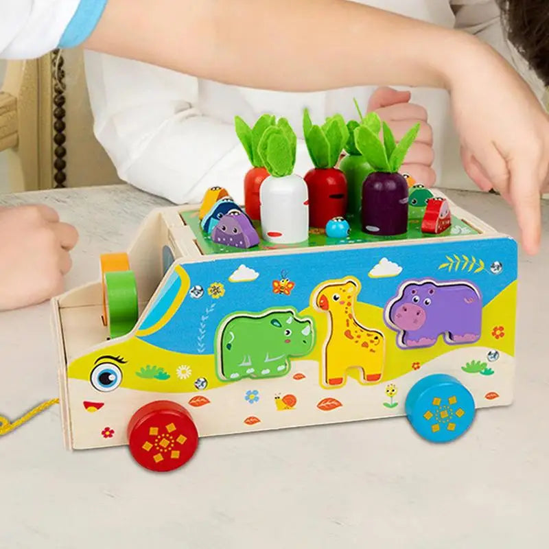 Fine Motor Skills Toys Shape Sorting Carrot Harvest Game Educational Zpaxo