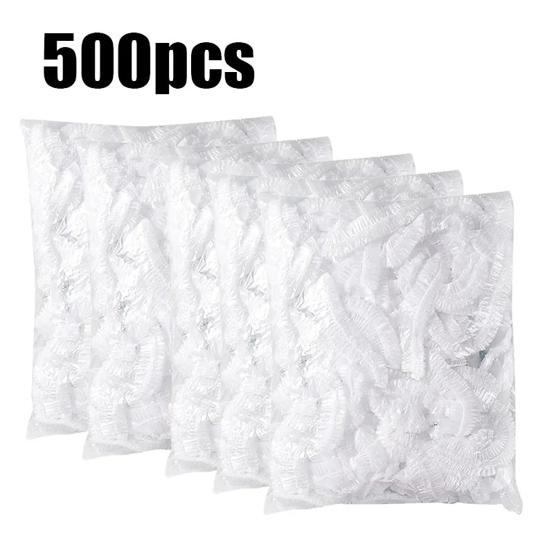 50/100-Pack Reusable Transparent Food Storage Covers for Bowls