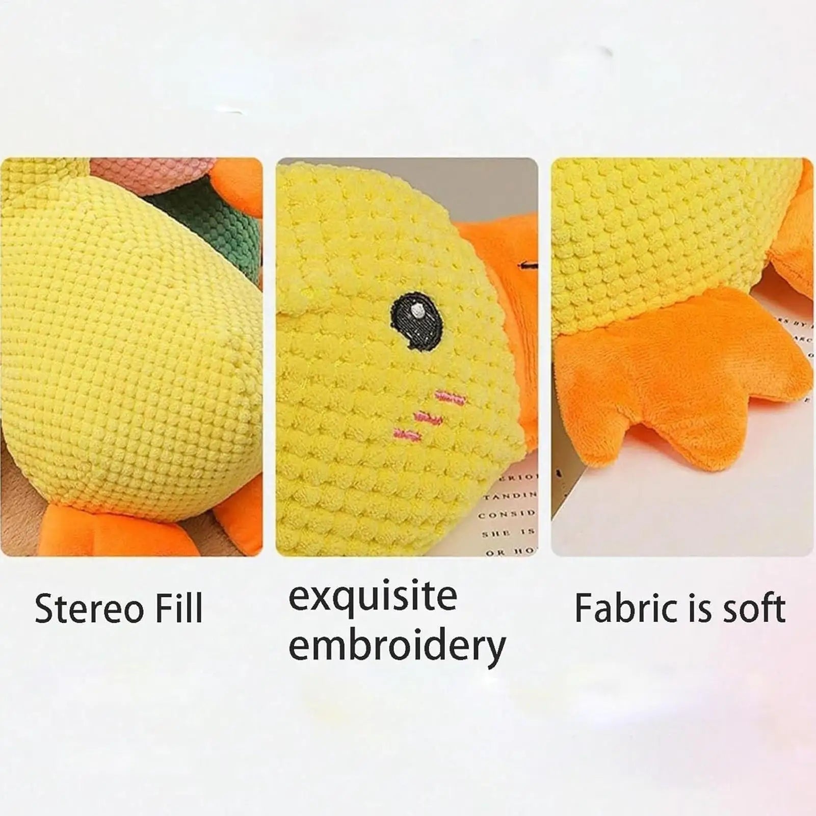 Squeaky Duck Dog Chew Toy Interactive Pet Small Medium Dogs Puppy