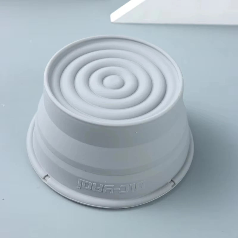 Yaqi Collapsible Silicone Shaving Bowl for Travel | Gray Shaving Bowl Zpaxo
