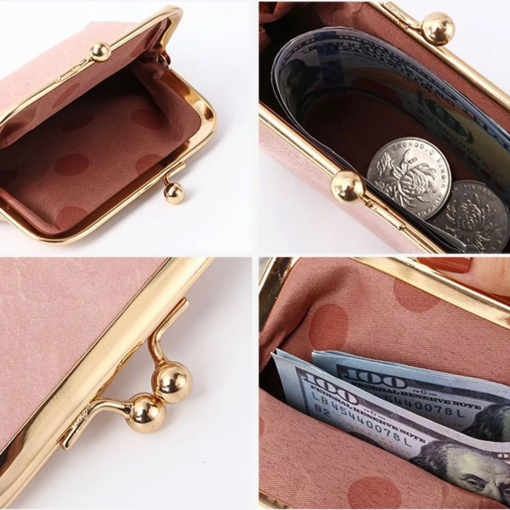 Retro Buckle Candy Color Coin Purse – Women's Short Wallet Women's Coin Purse Zpaxo