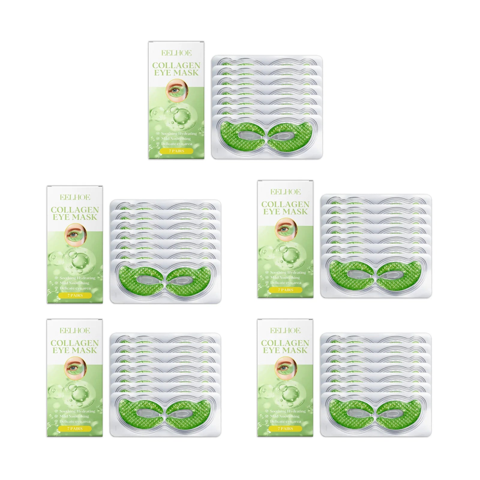 EELHOE Collagen Eye Mask Patches – Dark Circles & Firming Eye Mask Patches Zpaxo 35 pairs