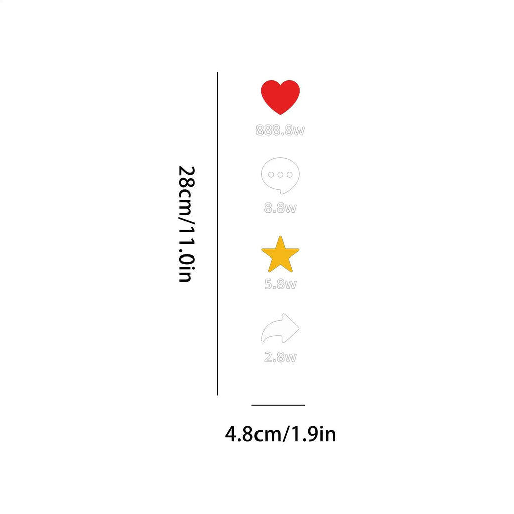 Heart Themed Car Window Decals Popular Stickers Decorative Vinyl
