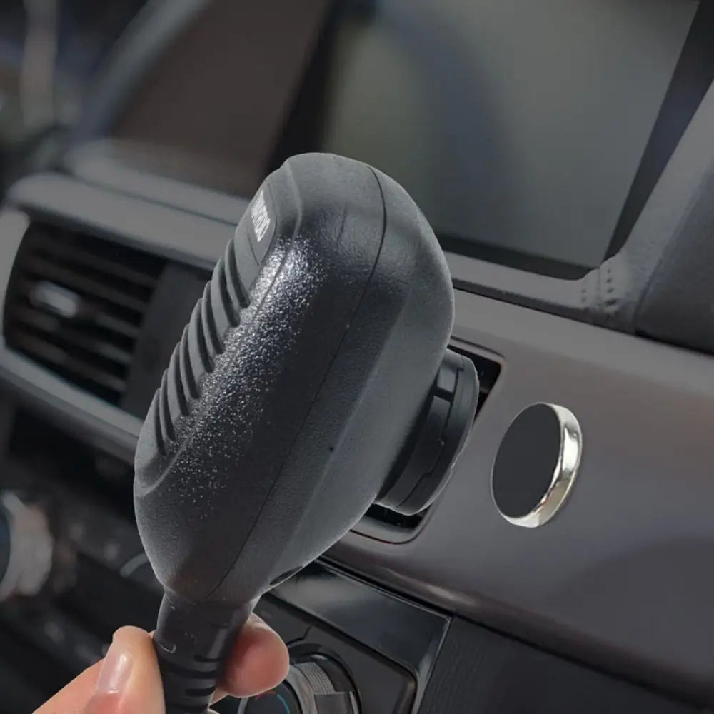 Portable Magnetic Mic Holder Back Buckle Radio Microphone Adhesive Zpaxo
