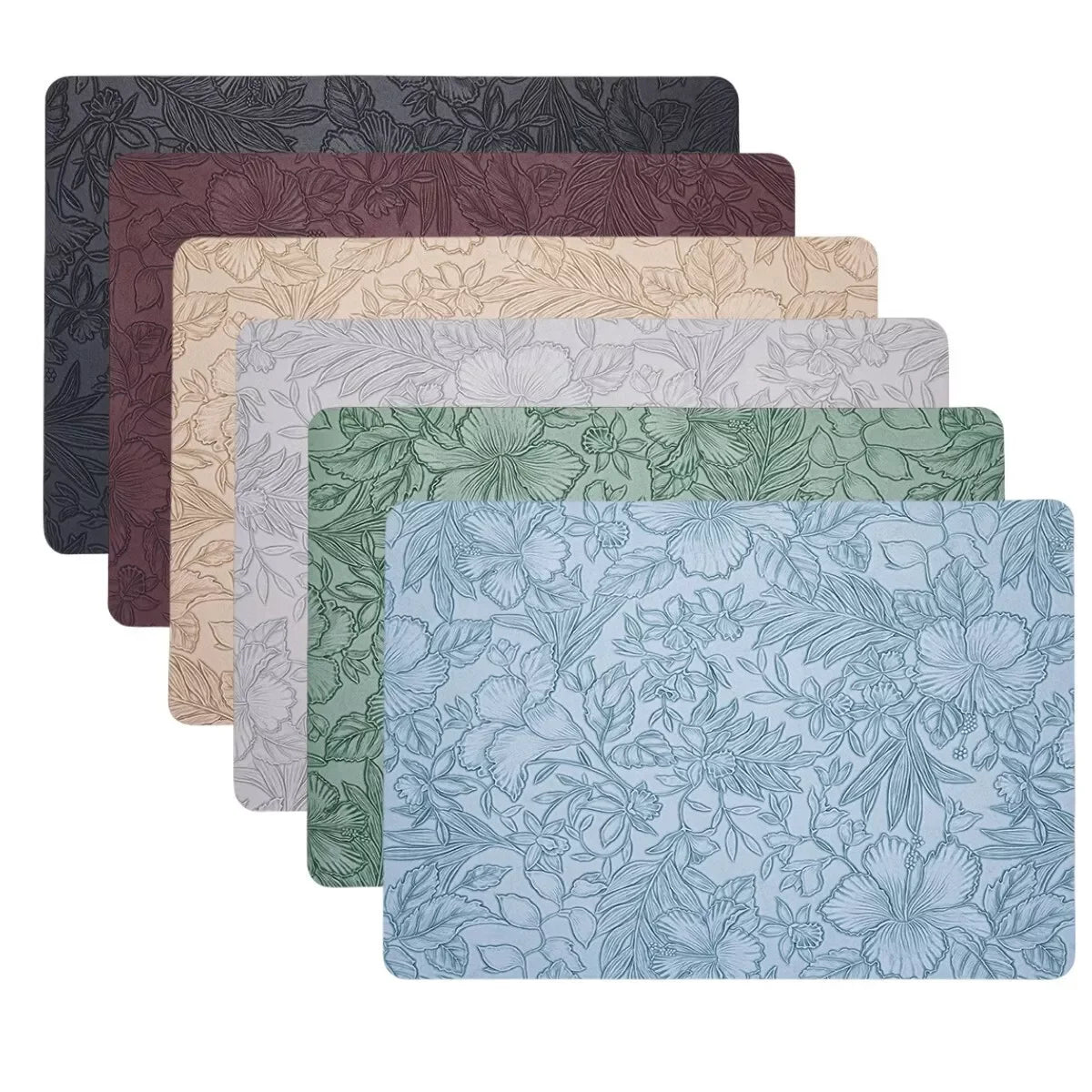 Leather Placemats Heat Resistant Table Dining Washable Place Mat Oil Zpaxo