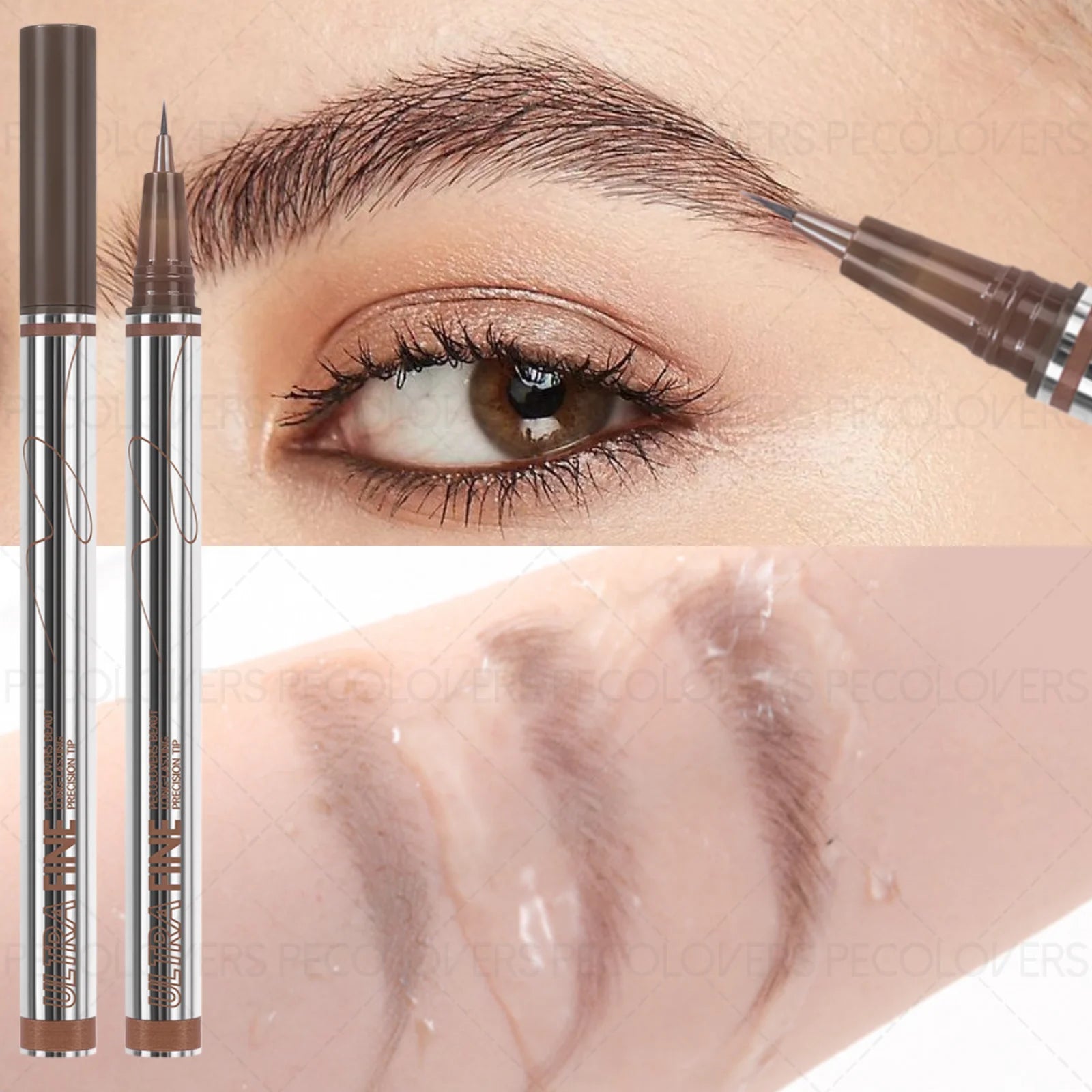 1PC Ultra-fine Waterproof Eyebrow Pencil - Stain-proof, Natural Eyebrow Shaping, Multi-purpose Eyeliner, Silky, Christmas Gift Zpaxo