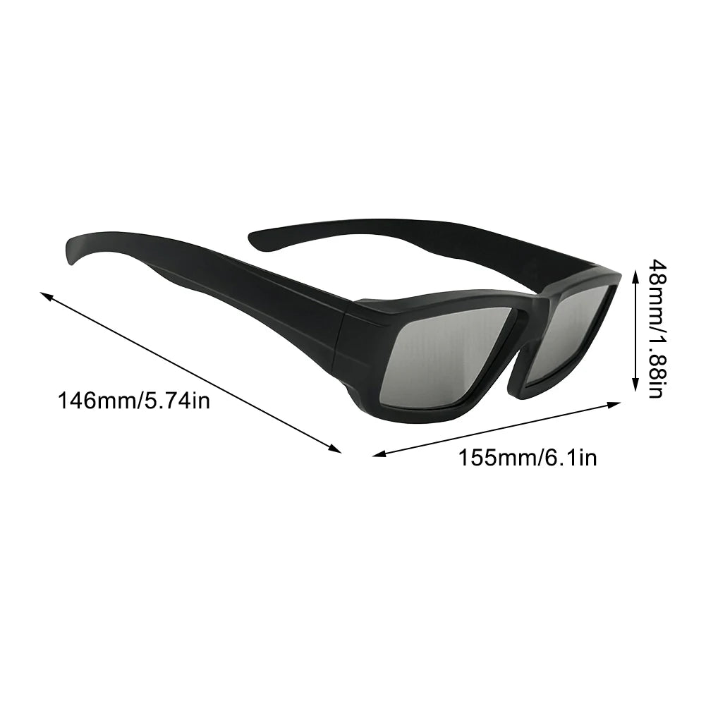 1- Safe Solar Eclipse Glasses Plastic Frame Professional Viewer Shade