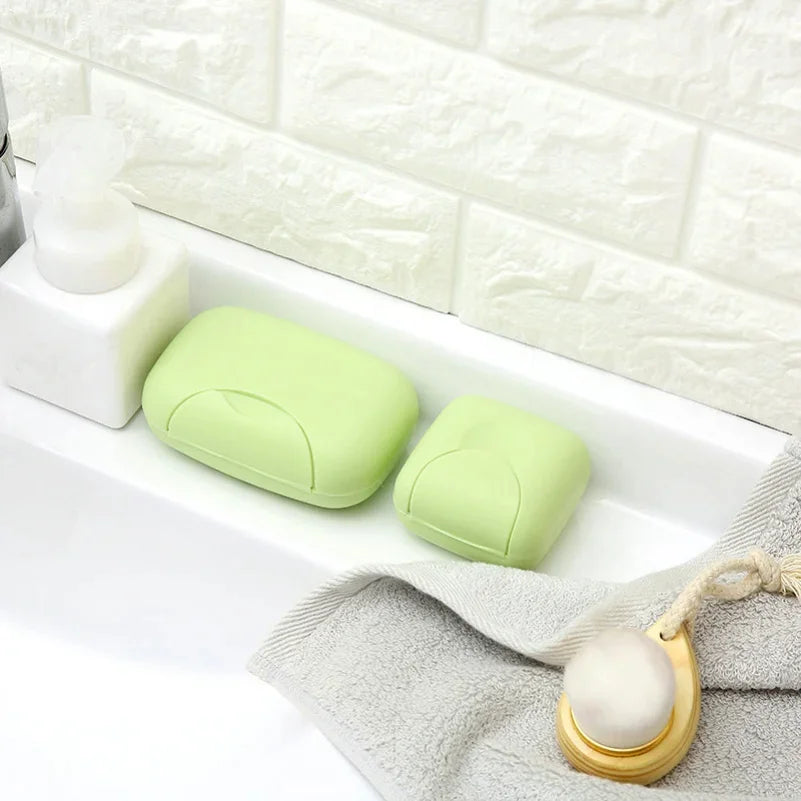 Portable Travel Soap Box with Lid – Plastic Soap Dish Holder Travel Soap Dish Zpaxo