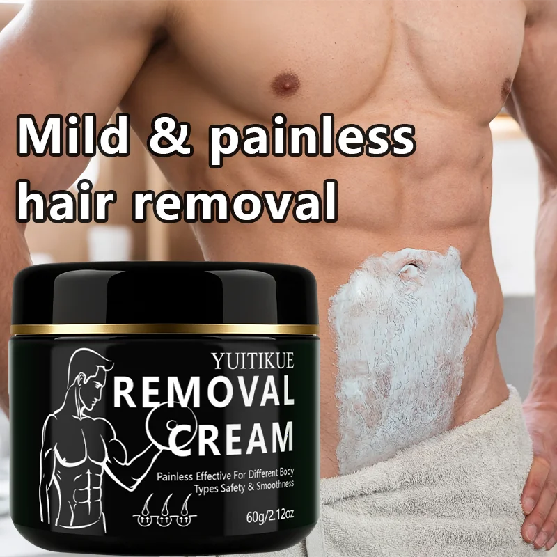 YUITIKUE Men's Hair Removal Cream – Mild & Painless Formula Hair Removal Cream Zpaxo