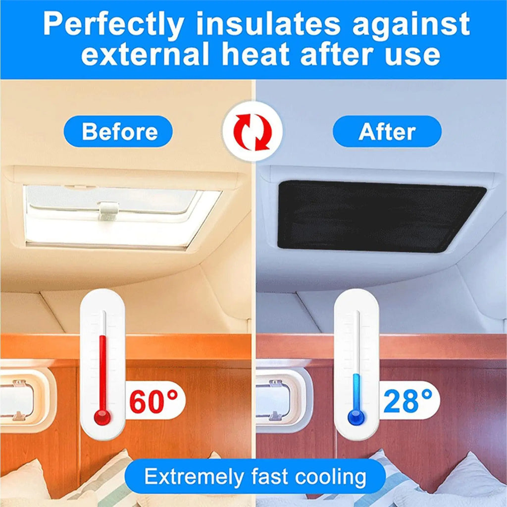 RV Sunshade Magnetic Reflective Cover Car Window Screens UV