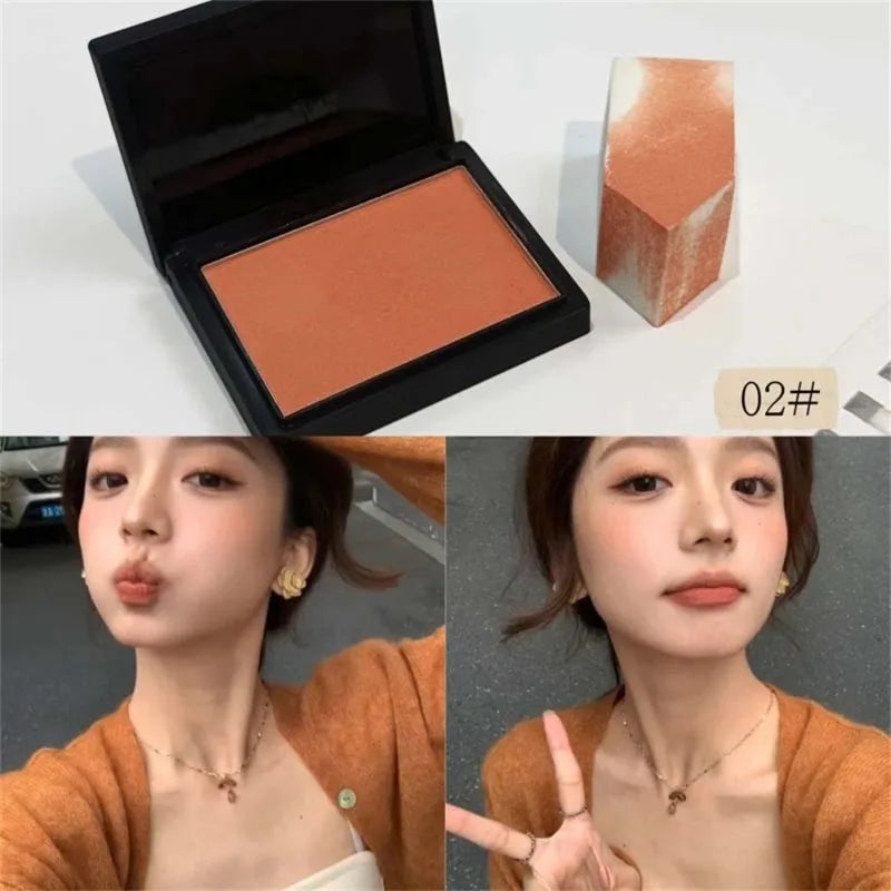 Monochrome Matte Blusher Palette Soft Silky Cheek Natural Facial