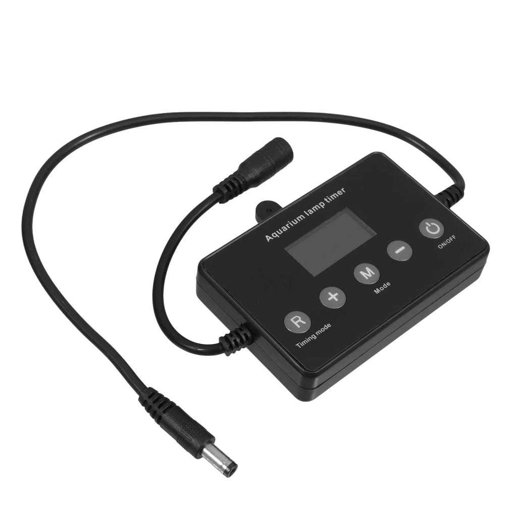 Black LED Fish Tank Controller LCD Timing Aquarium Universal 12-24V