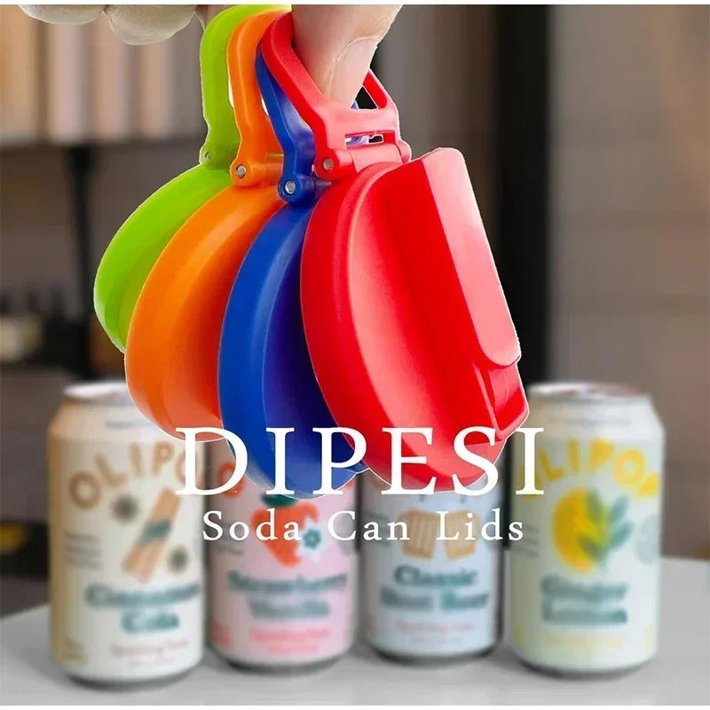 1/2/4PCS Creative Soda Can Cover Sealed Silicone Straw Beverage Can Cover Cup Suitable For Canned Beverage Reusable Tank Cover Zpaxo