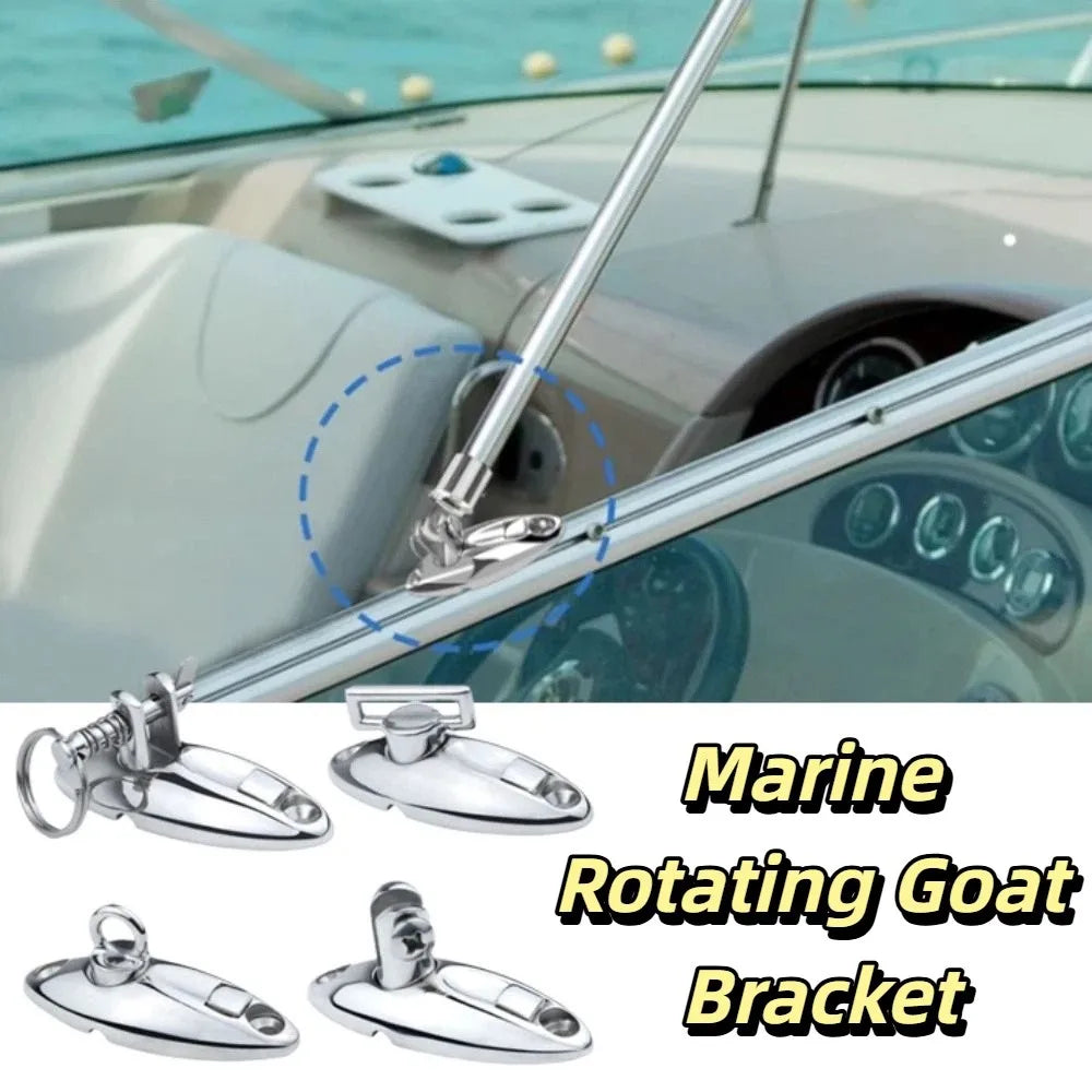 Solid 316 Stainless Steel Boat Swivel Deck Hinge 360 Degree Rotation Precision Swivel Marine Top Hardware Zpaxo