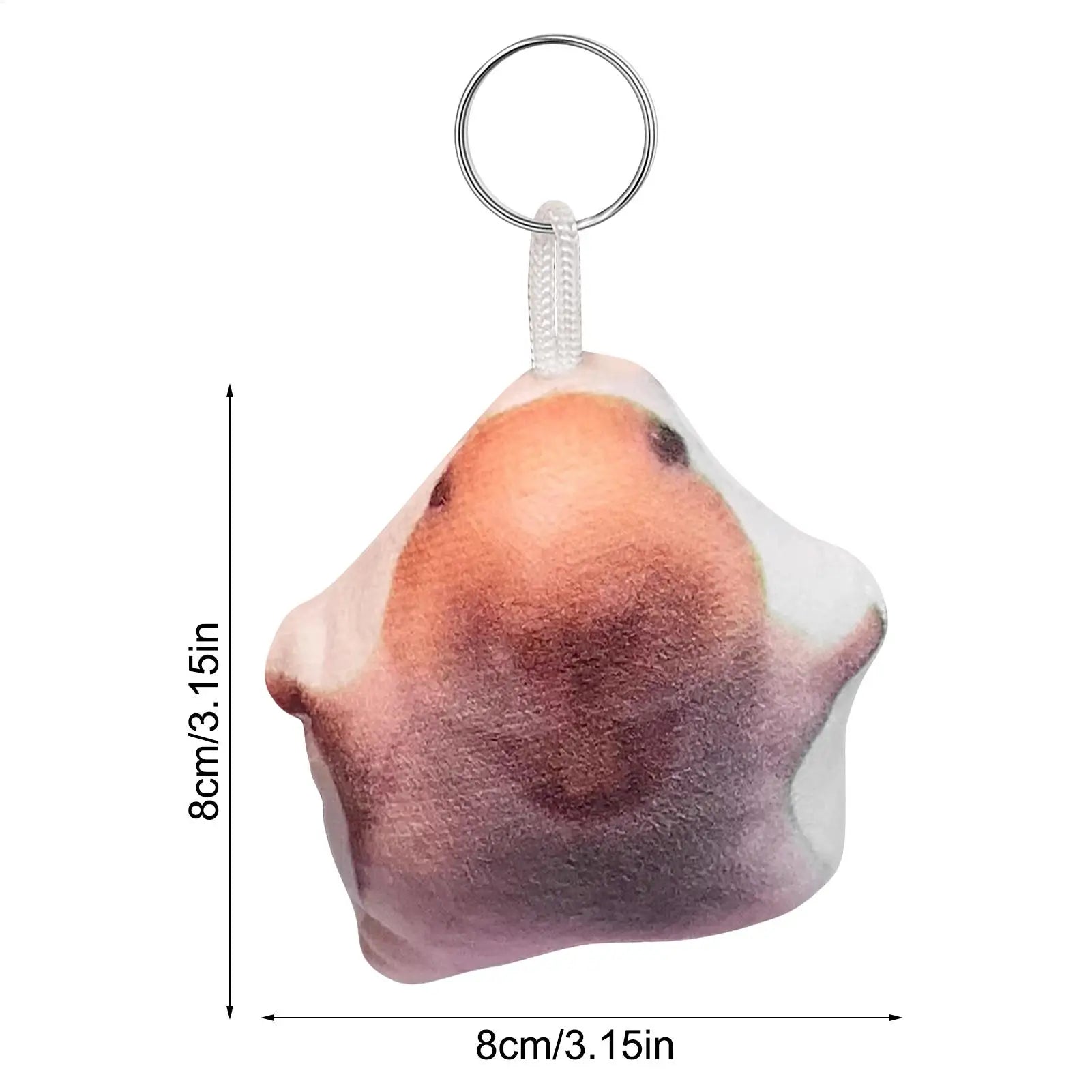 Hamster Keyring Key Ring Pendant Laughter Voice Design Bag Charm