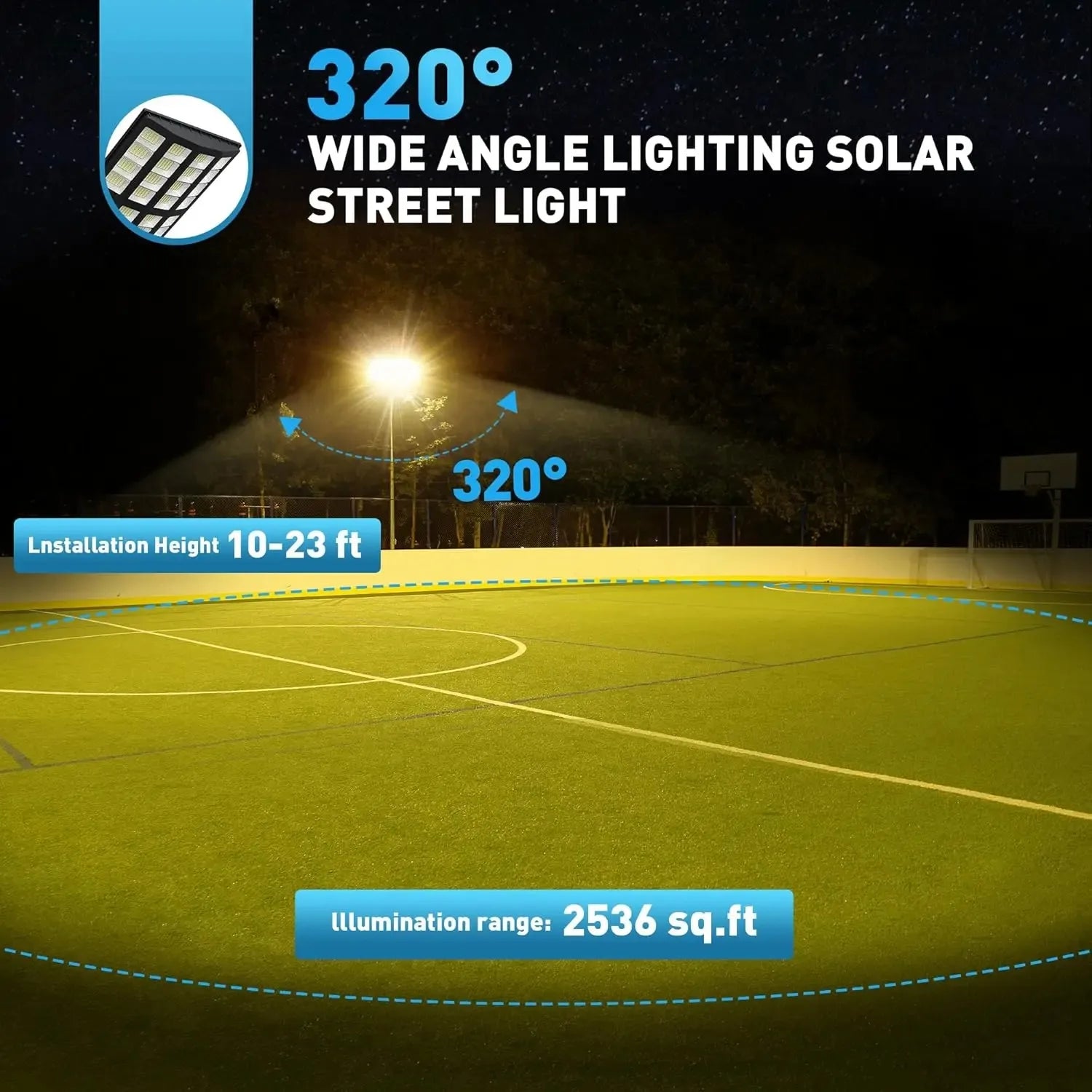 Solar Street Lights Outdoor Flood Motion Sensor Waterproof IP66 Dusk Zpaxo
