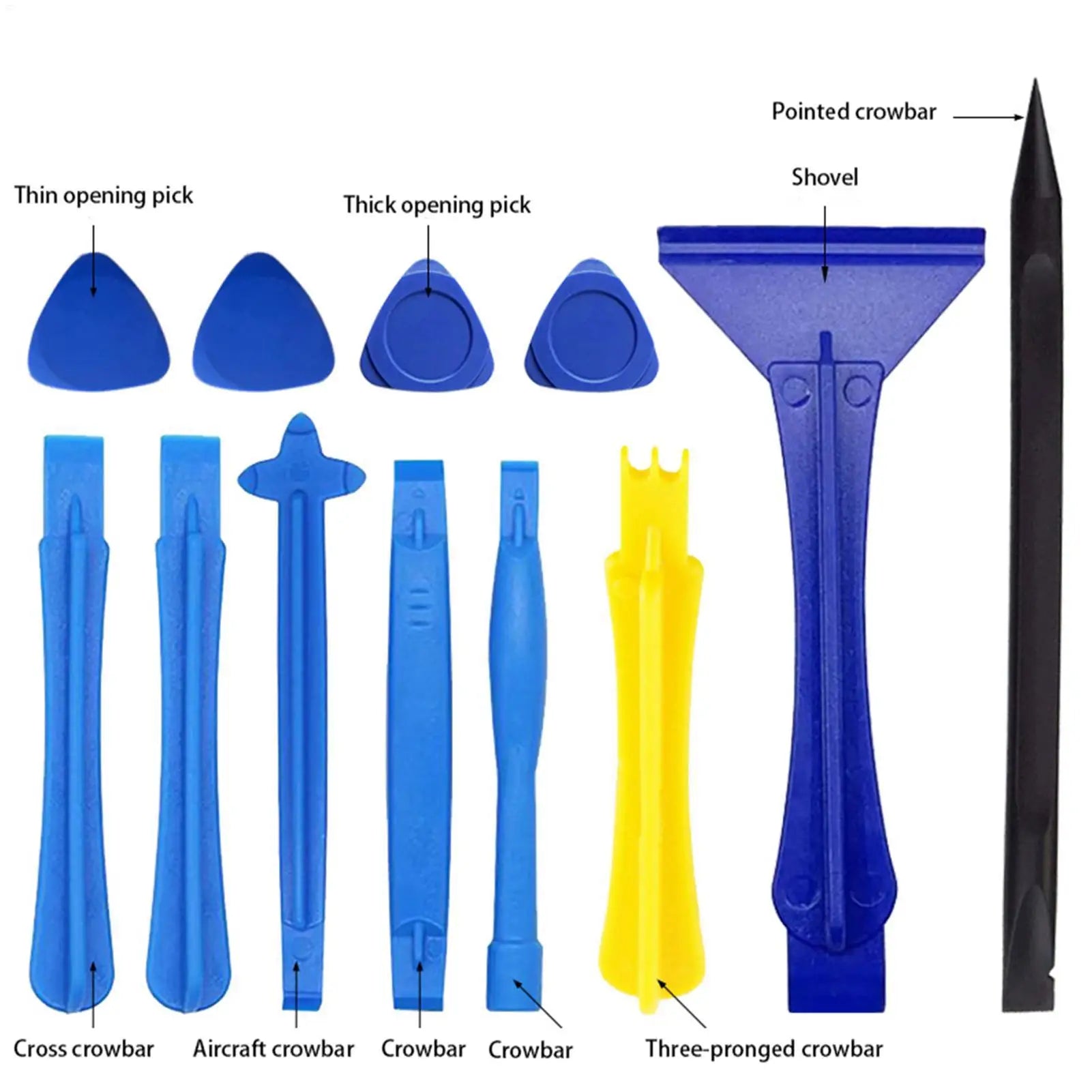 12Pcs Universal Plastic Spudger Pry Tools Shovel Mobile Phone Screen Opening Tools Repair Kit For IPhone Laptop Repair tools Zpaxo